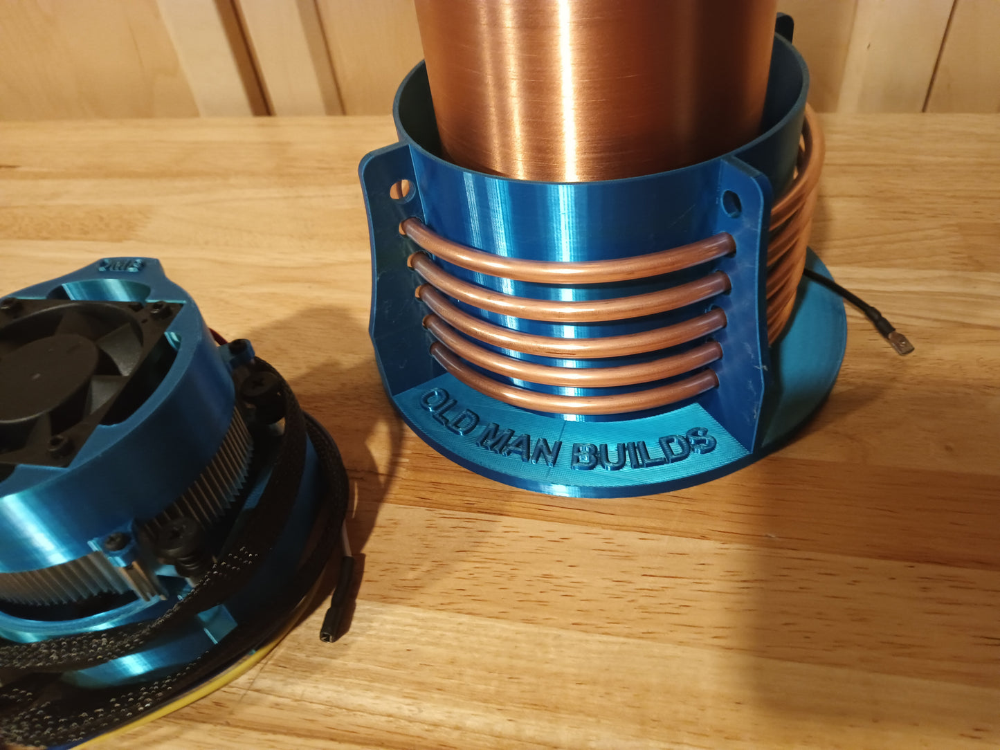Tesla coil Green/blue