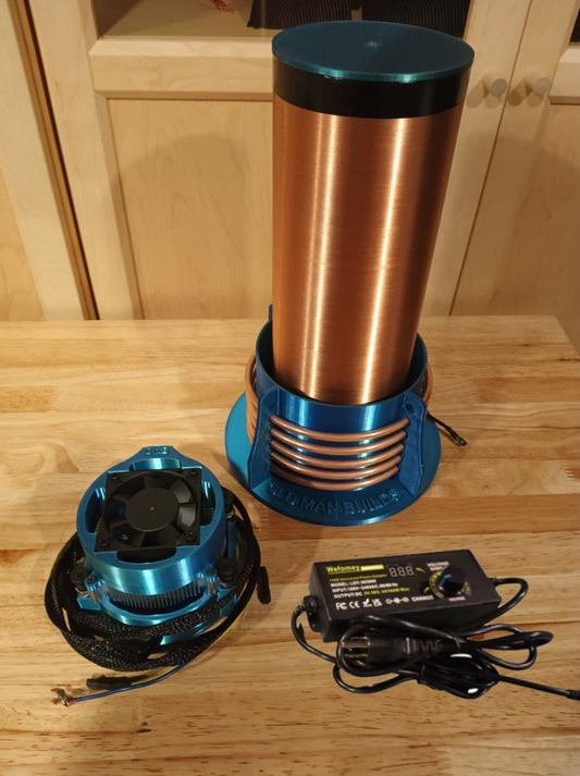 Tesla coil Green/blue